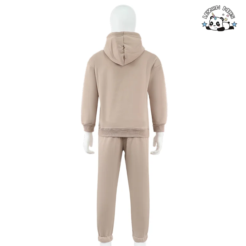 LEZONKIDS - Wholesale Kids Joggers Suits Boys Custom Joggers Set Solid Plain Kid Boys Clothing Set for Autumn